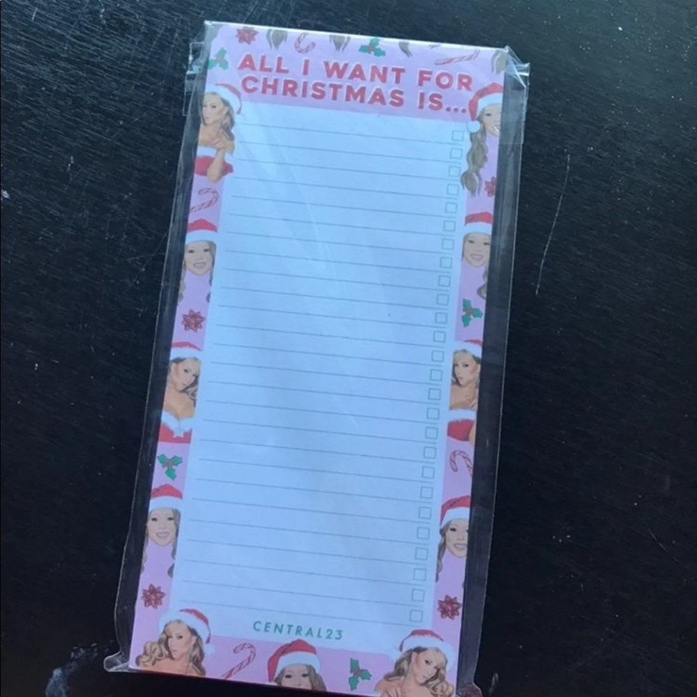 Mariah Carey Christmas Central 23 Notepad RARE